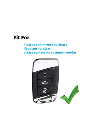 Suofeng Jetta Mk7 Taos Glı 2023-2025 Anahtar Kılıfı, 360 Derece Tam Koruma, Tpu-silikon, Sinyal Engelleme Yok, Siyah + Desenli Kanca