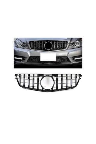 Mercedes C Serisi W204 Gtr Panjur Parlak Siyah 2007-2013 Siyah