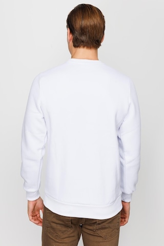 Igs İgs Erkek Beyaz Standart Bisiklet Yaka Sweatshirt Beyaz
