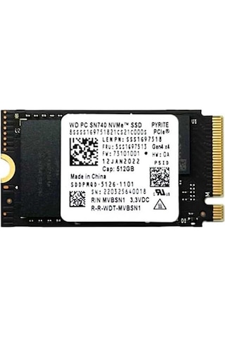 Western Dıjıtal Sn740 Sddpmqd-512g 512gb 2242 M.2 Nvme Ssd Kutusu