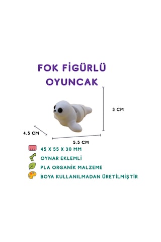 10'lu Set Yarasa Tırtıl Koç Kedi Kuş Kaplumbağa Fare Fok Ayı