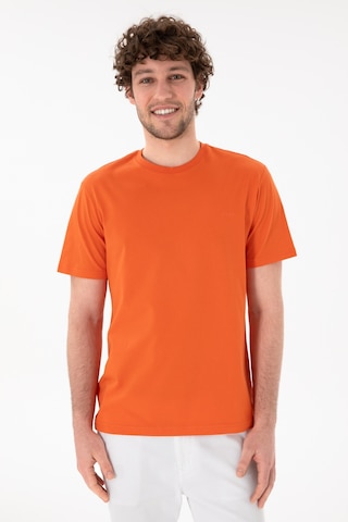 U.S. Polo Assn. Erkek Regular Fit Bisiklet Yaka Nar Çiçeği Basic Tişört 50305928-VR039