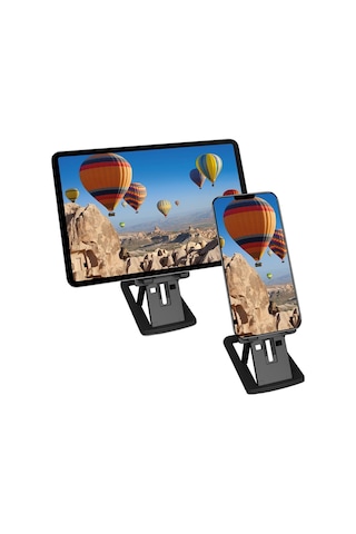 Polosmart Pbs108 Ayarlanabilir Telefon Tablet Tutucu Stand Siyah