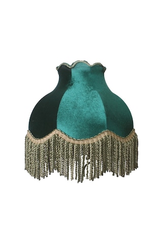 Gold Metal Ayak Hürrem Renk Kadife Kaplı Lambader Vintage