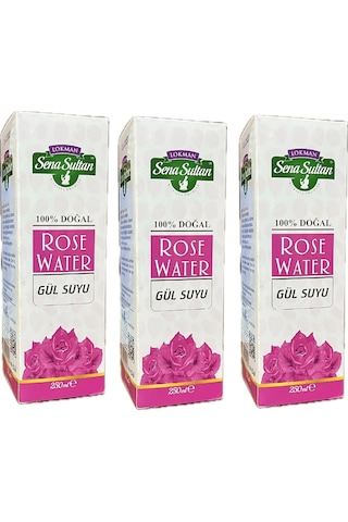 Lokman Sena Sultan Doğal Gül Suyu 3 x 250 ML