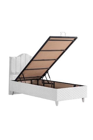 Trend İkili Set, Trend Tek Kişilik Baza Başlık Seti Beyaz 100 x 200