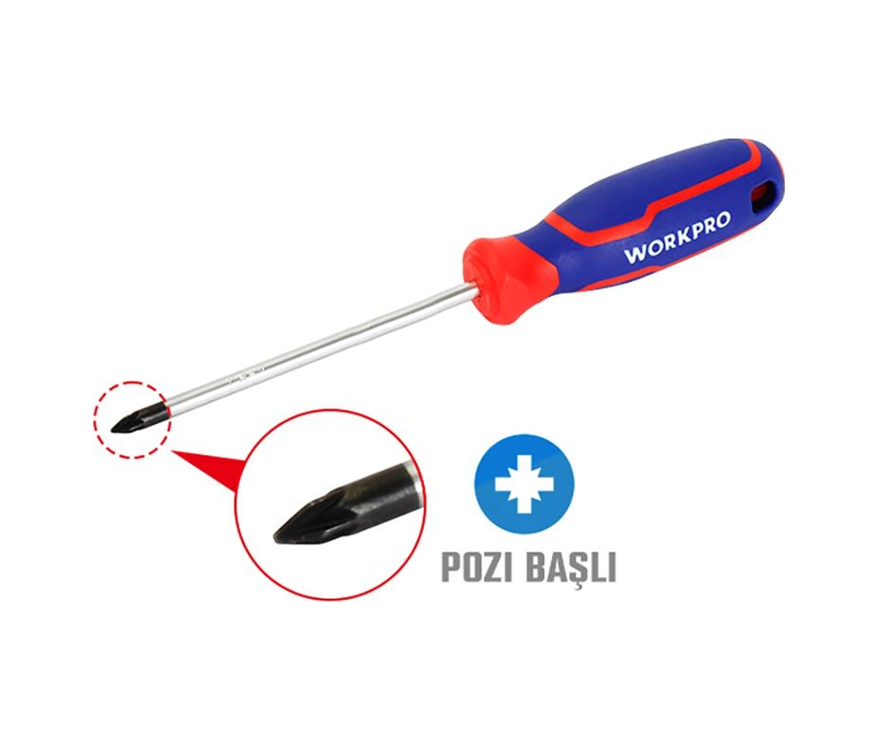 Workpro Wp221035 Pz0x75mm Cr-v Manyetik Profesyonel Yıldız Tornavida