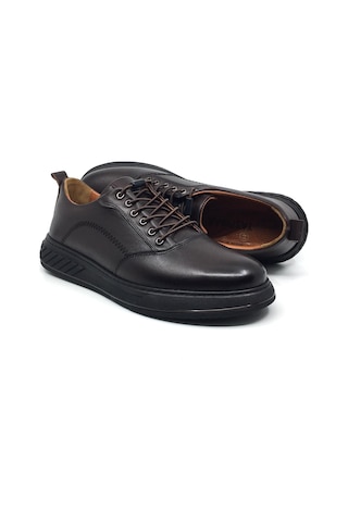 Taşpınar Ayakkabı Taşpınar %100 Hakiki Deri Ortopedik Erkek Kışlık Rahat Günlük Sneaker Yeni Sezon Ayakkabı 40-44 Kahverengi