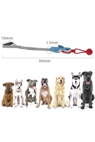 Hesperus Köpek İçin Sesli Halat Çekiş Stres Oyuncağı Köpek Balığı Şeklinde
