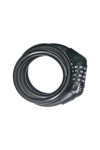 Knt Bisiklet Şifreli Kilit 12x1200 MM Şifre Değişebilen Siyah Renk Siyah