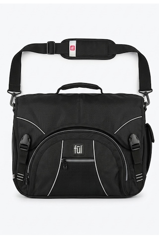 Ful - Union Briefcase Siyah Gündelik Evrak Laptop Omuz El Çantası