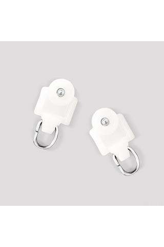 Geeroyoo Hoeflife Tavan Perde Makaraları, 20 Parça, Beyaz Renk, Kullanışlı Ve Dayanıklı