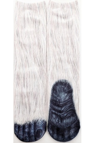 Padalink 3d Hayvan Ayak İzi Çorapları - Kedi Köpek Kaplan Kartal At Dinozor Desenli, Unisex, Renkli, Gerçekçi Ve Eğlenceli Efekt, 40 Cm Uzunluk, Poliester Malzeme Diğer