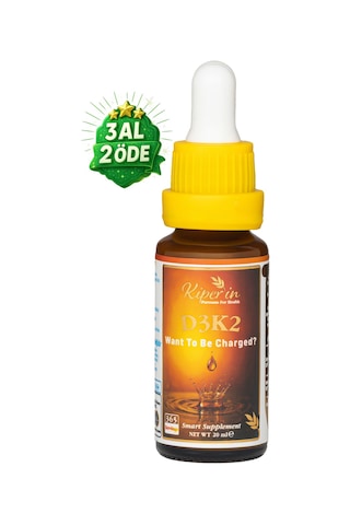 Kiperin D3K2 Vitamin D3 1000 25 Mcg Takviye Edici Gıda 20 ML