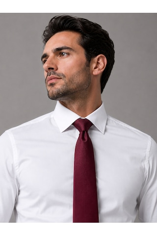 Bisse Bordo İpek Kravat Krimd26y048 C25