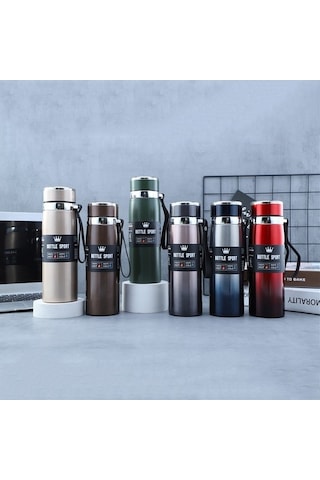 Novahub 955 316 Paslanmaz Çelik Vakumlu Bardaklar, 1000 Ml Kapasite Yeşil