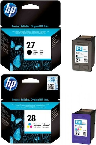 Hp 27 Siyah C8727 Hp 28 Renkli Kartuş Seti Officejet 4315