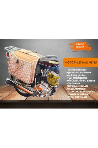 Motosiklet Halı Heybe En 50 CM - Boy 95 CM Standart