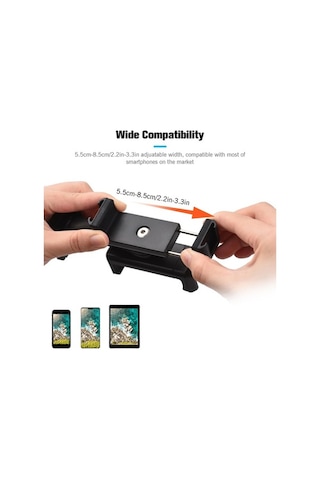 Novahub Çok Fonksiyonlu Akıllı Telefon Video Kiti, 2 Telefonlu Tripod Montaj, Led Işık Ve Mikrofon Dahil