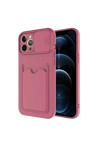 Apple Uyumlu iPhone 12 Pro Kılıf Zore Kartix Kapak Koyu Mor