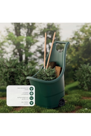 Bahçe Arabası 50 Litre - Antrasit Renk