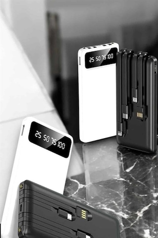 20.000 Mah Led Işıklı Lcd Ekran Usb Girişli Type-c Semeglbl - 11 Lightning Powerbank Çok Renkli