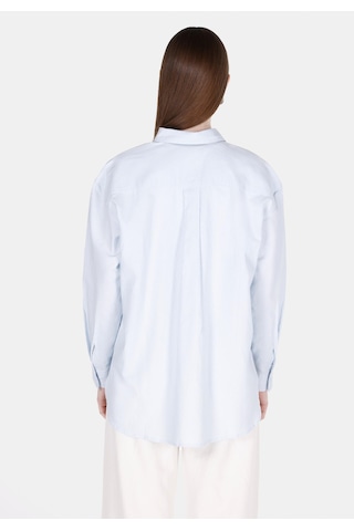 Colin's Colins Relaxed Fit Shirt Neck Düz Kadın Mavi Uzun Kol Gömlek Cl1068538 Q1.v2 Lbl Açık Mavi