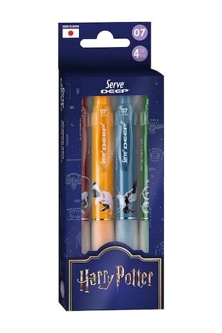 Deep Versatil Kalem - Harry Potter 4'lü Set 07mm Fıstık Yeşili