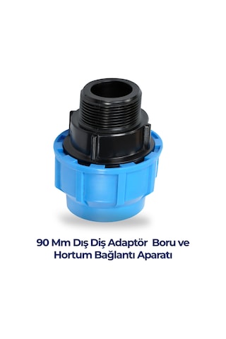 90 Mm Dış Diş Adaptör Boru Ve Hortum Bağlantı Aparatı