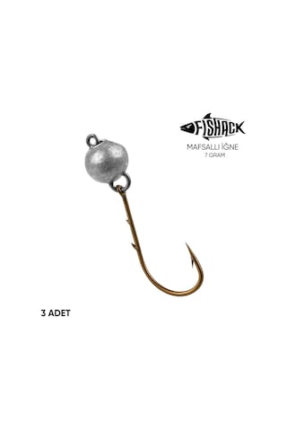 Mafsallı Jighead - Hareketli Kurşunlu İğne - Fishack - 7 Gram - 3'lü Paket