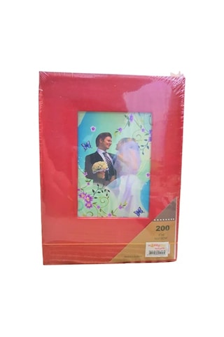 Fotoğraf Resim Albüm 10x15 Cm 200'lük Kırmızı