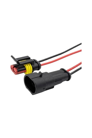 Kablolu Konnektör Takımı, Erkek/dişi 2 Pin Set
