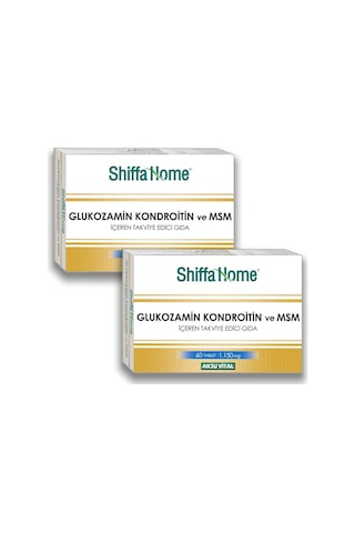 Aksuvital Shıffa Home Glucosamine Chondroitine Msm 2 x 60 Tablet