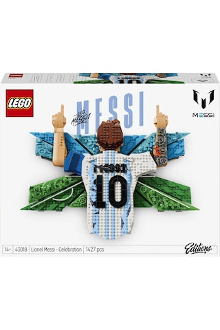 LEGO® Editions Lionel Messi – Kutlama 43018 - 14 Yaş ve Üzeri Çocuklar için Sürprizler İçeren Oyuncak Yapım Seti (1427 Parça)