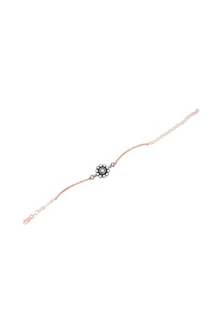 Tektaş - Pembe Altın 8 Ayar Elmas Görünümlü Bileklik N11.1798 Pembe Altın