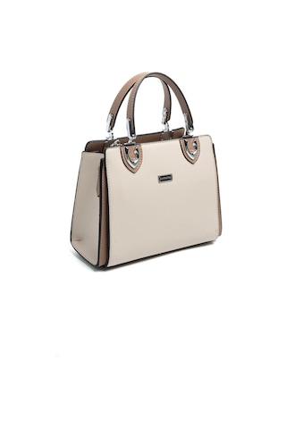 Silver Polo Sp1133 Kadın El Çantası Düz Bej-latte