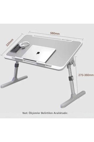 Monozone Yükseklık Ayarlı Fanlı Laptop Sehpası