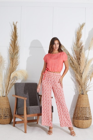 Sevim Kadın Kısa Kol Nar Çiçeği Pijama Takım C9t1n5o51 001