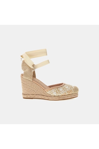 Guess Kadın Topuklu Sandalet Fljcryfal04 White-multicolor Beyaz - Çok Renkli