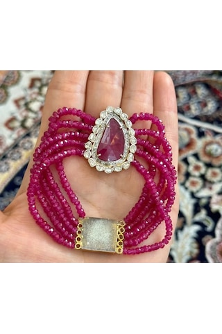 Yakut Elmas Bileklik 056