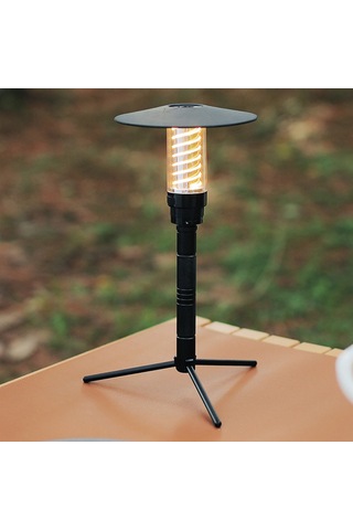 Hafif Alüminyum Alaşımlı Işık Tutucu Çıkarılabilir Lamba Standı Açık Hava Taşınabilir Lamba Tutucu Üçayaklı Çok Fonksiyonlu Lamba Kamera Rafı Kamp Aksesuarları Siyah