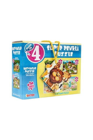 Diy-Toy Hayvanlar Süper Renkli Puzzle 1481