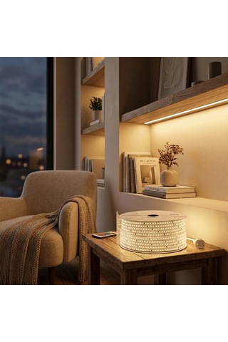100mt 3000k - Gün Işık Dış Mekan Şerit Led 220v 120led 348983 Bx40