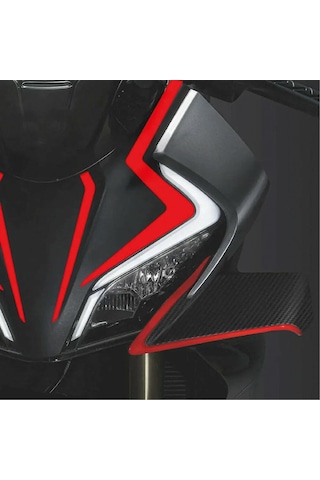 Cfmoto 450sr Sticker Ön Kafa Dörtlü Etiket Modeli Kırmızı