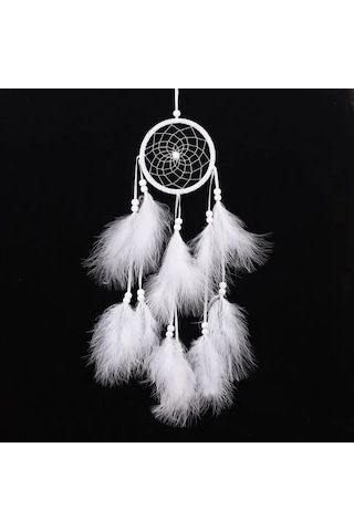 Ruicoo "rüya Kapanı - Dekoratif Ve Şık Duvar Süsü, Kötü Rüyaları Uzaklaştırır 55 Cm " Beyaz