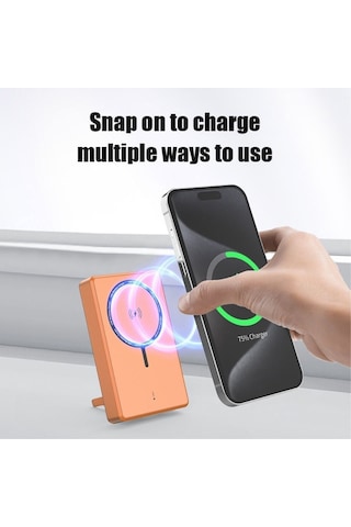 10.000mah Lcd Ekranlı Standlı Powerbank ,20w Hızlı Şarj, Usb-c Giriş/çıkış, Telefon Tutuculu Taşınabilir Şarj Cihazı-1659 Siyah