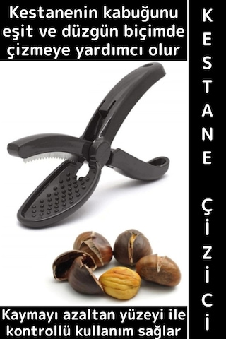 Wintoup Ergonomik Kaymaz Yüzey Güvenli Tutuş Kullanım Kabuk Kesme Çizme Şık Pratik Plastik Kestane Çizeceği