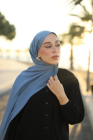 Moda Kaşmir Neo Pamuk Şal Serisi Marin