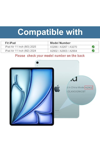 Ipad Air 7. Nesil M3 Ve 6. Nesil M2 11 Inç Uyumlu Temperli Ekran