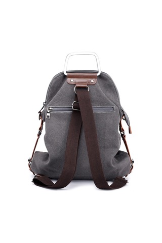 Jeemson Kadınlar İçin Kumaş Backpack, Çok Fonksiyonlu Sırt Çantası, Retro Stili, Gri Renk, Tek Omuz/el Çantası, Dayanıklı Ve Konforlu Çok Renkli